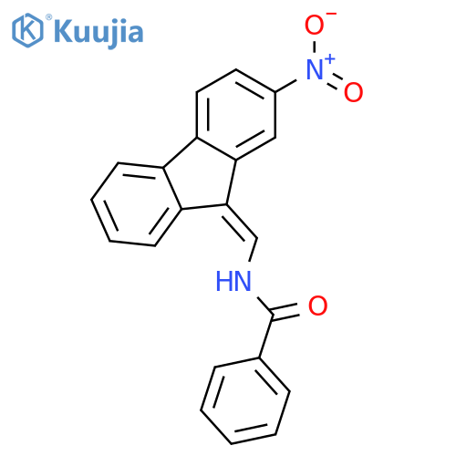 Benzamide,N-[(2-nitro-9H-fluoren-9-ylidene)methyl]- structure