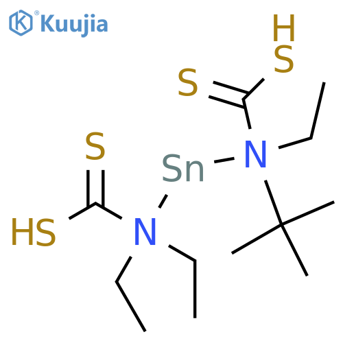 Tin,bis(diethylcarbamodithioato-kS,kS')dimethyl-, (OC-6-11)- (9CI) structure