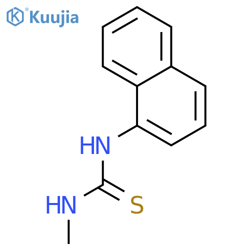3-methyl-1-(naphthalen-1-yl)thiourea structure