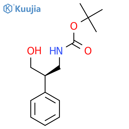 Tert-butyl (R)-(3-hydroxy-2-phenylpropyl)carbamate structure