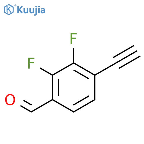 4-ethynyl-2,3-difluorobenzaldehyde structure