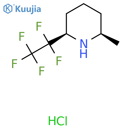 rac-(2R,6R)-2-methyl-6-(1,1,2,2,2-pentafluoroethyl)piperidine hydrochloride, cis structure