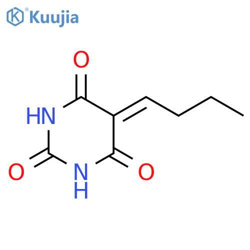 2,4,6(1H,3H,5H)-Pyrimidinetrione, 5-butylidene- structure