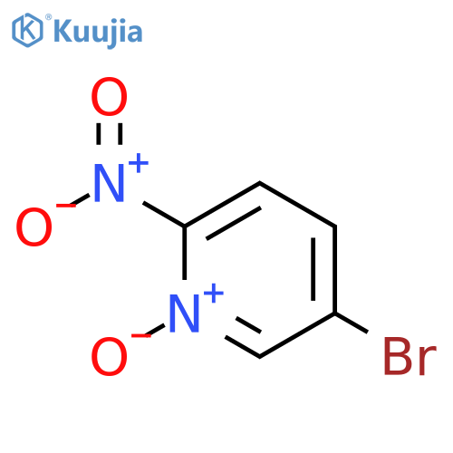 5-Brom-2-nitro-pyridin-1-oxide structure