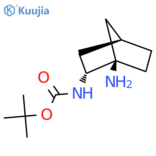 Tert-butyl N-[(1R,2R,4S)-1-amino-2-bicyclo[2.2.1]heptanyl]carbamate structure