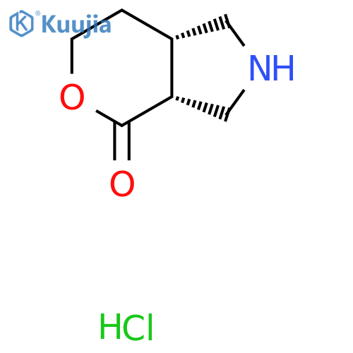 (3Ar,7aS)-2,3,3a,6,7,7a-hexahydro-1H-pyrano[3,4-c]pyrrol-4-one;hydrochloride structure