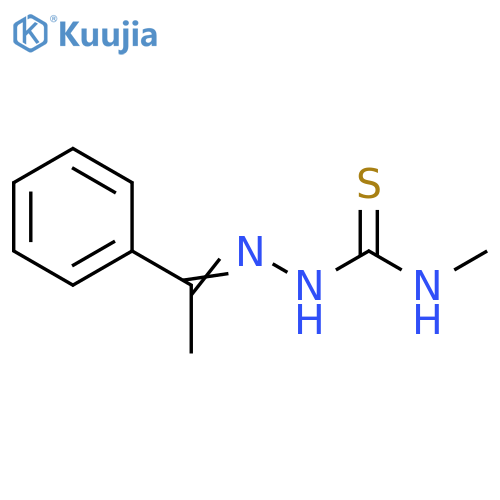 Hydrazinecarbothioamide, N-methyl-2-(1-phenylethylidene)- structure
