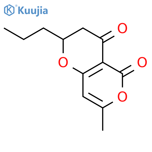 4H,5H-Pyrano[4,3-b]pyran-4,5-dione, 2,3-dihydro-7-methyl-2-propyl- structure