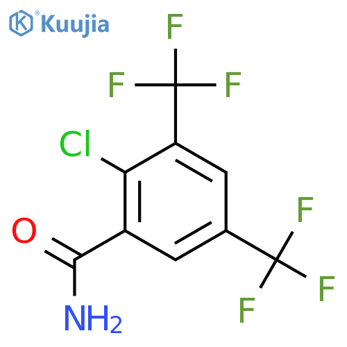 2-Chloro-3,5-bis(trifluoromethyl)benzamide structure