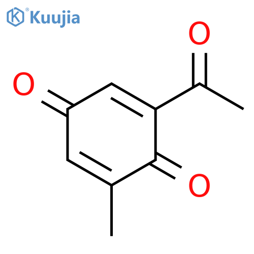 2,5-Cyclohexadiene-1,4-dione,2-acetyl-6-methyl- structure