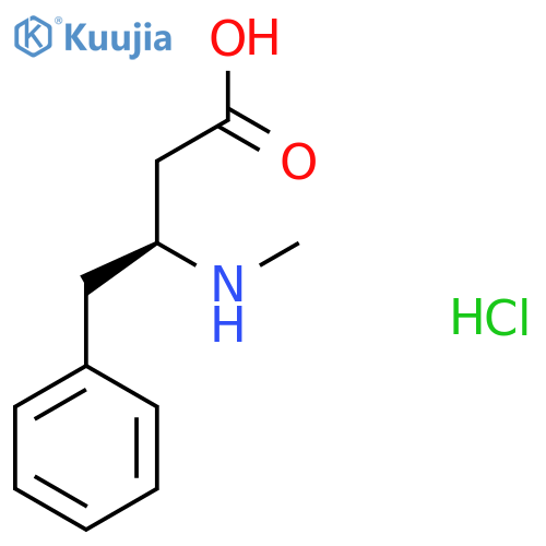 (3S)-3-(methylamino)-4-phenylbutanoic acid hydrochloride structure