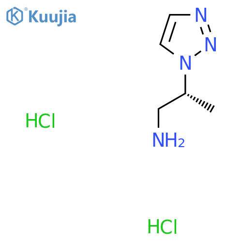 (2R)-2-(1H-1,2,3-triazol-1-yl)propan-1-amine dihydrochloride structure