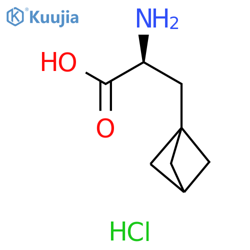 Bicyclo[1.1.1]pentane-1-propanoic acid, α-amino-, hydrochloride (1:1), (αS)- structure