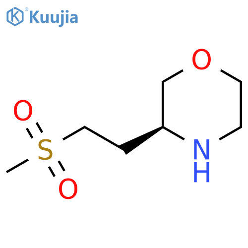 (3S)-3-(2-methanesulfonylethyl)morpholine structure