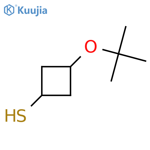 (1r,3r)-3-(Tert-butoxy)cyclobutane-1-thiol structure