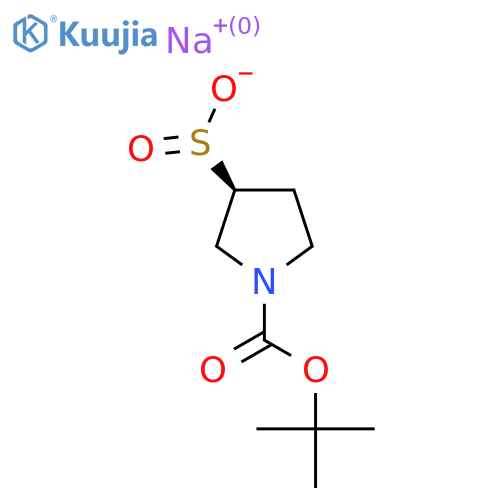 Sodium (S)-1-(tert-butoxycarbonyl)pyrrolidine-3-sulfinate structure