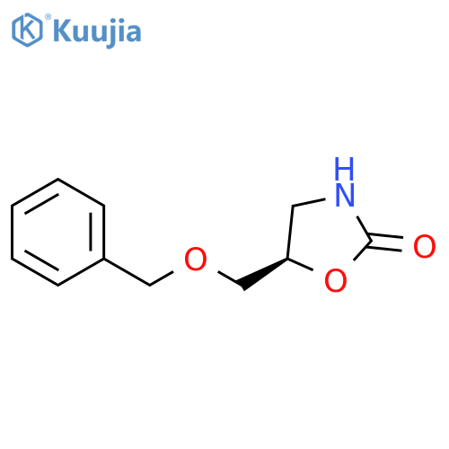 2-Oxazolidinone, 5-[(phenylmethoxy)methyl]-, (5R)- structure