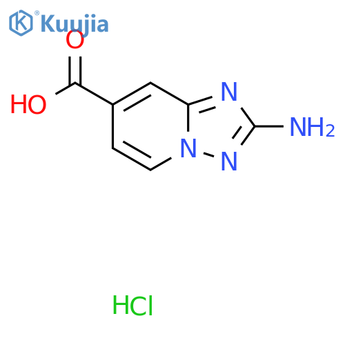 2-Amino-[1,2,4]triazolo[1,5-a]pyridine-7-carboxylic acid hydrochloride structure