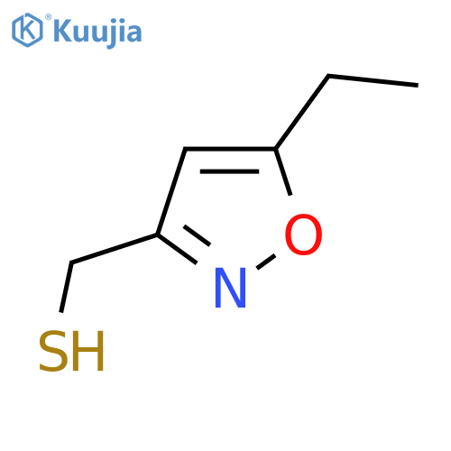 (5-Ethyl-1,2-oxazol-3-yl)methanethiol structure