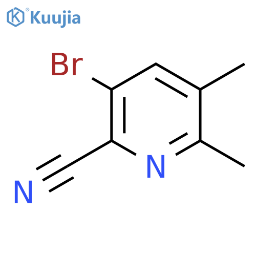 3-Bromo-5,6-dimethylpyridine-2-carbonitrile structure