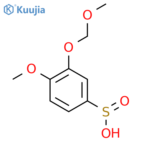 4-Methoxy-3-(methoxymethoxy)benzene-1-sulfinic acid structure
