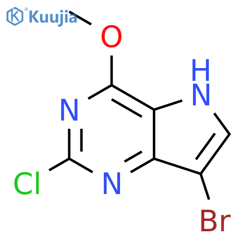 7-bromo-2-chloro-4-methoxy-5H-pyrrolo[3,2-d]pyri
midine structure