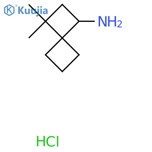 3,3-Dimethylspiro[3.3]heptan-1-amine hydrochloride structure