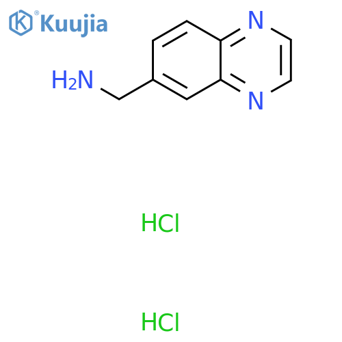 Quinoxalin-6-ylmethanamine dihydrochloride structure