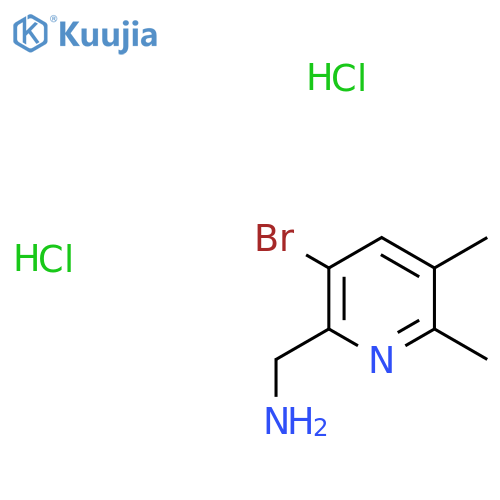 1-(3-Bromo-5,6-dimethylpyridin-2-yl)methanamine dihydrochloride structure