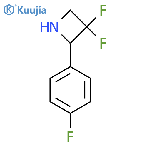 3,3-Difluoro-2-(4-fluorophenyl)azetidine structure