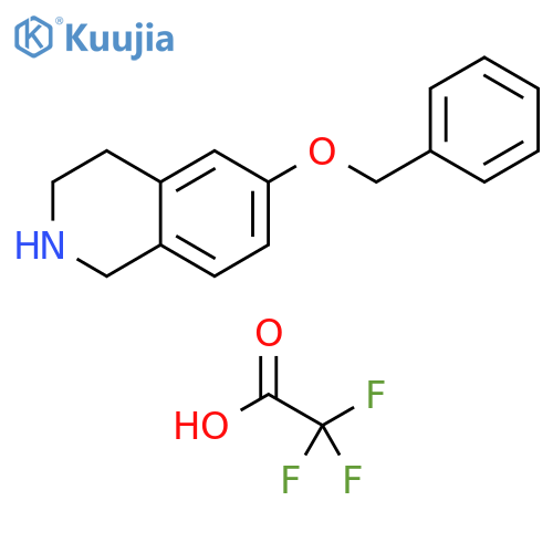 Isoquinoline, 1,2,3,4-tetrahydro-6-(phenylmethoxy)-, 2,2,2-trifluoroacetate (1:1) structure