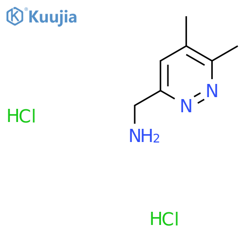 1-(5,6-Dimethylpyridazin-3-yl)methanamine dihydrochloride structure