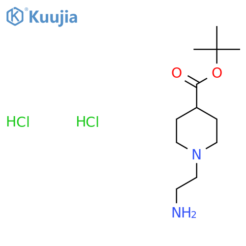 Tert-butyl 1-(2-aminoethyl)piperidine-4-carboxylate dihydrochloride structure
