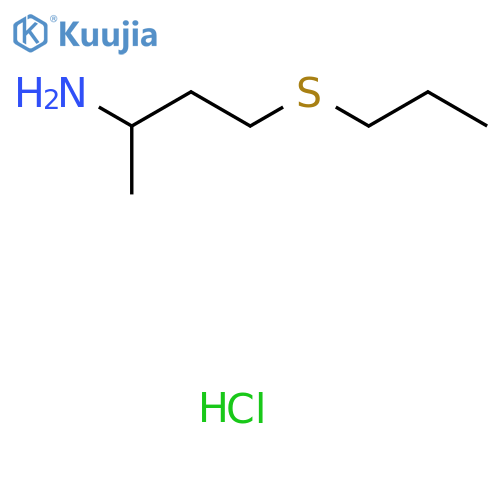 4-(Propylthio)butan-2-amine hydrochloride structure