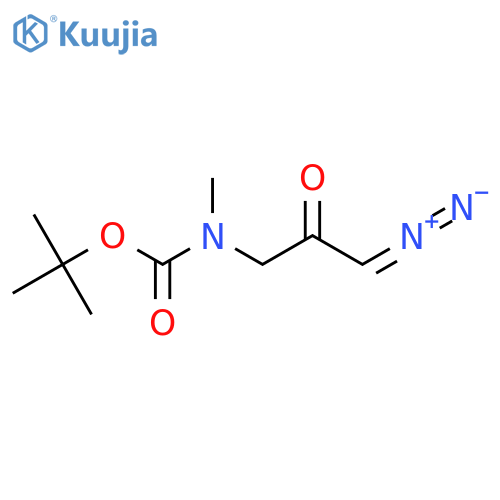 tert-butyl N-(3-diazo-2-oxopropyl)-N-methylcarbamate structure