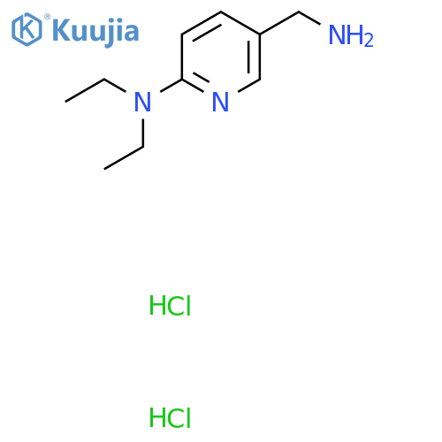 5-(aminomethyl)-N,N-diethylpyridin-2-amine dihydrochloride structure