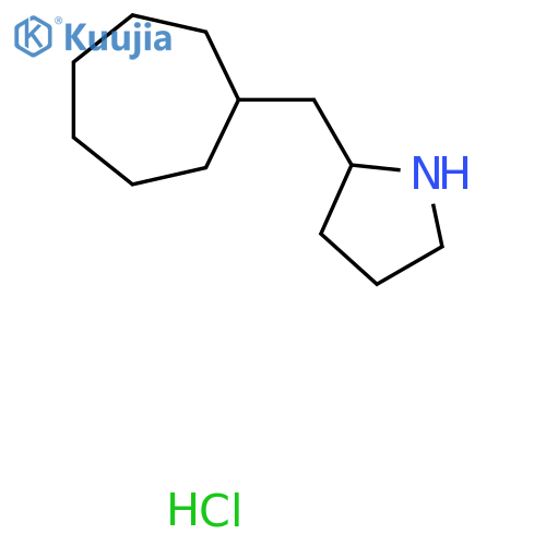 2-(Cycloheptylmethyl)pyrrolidine hydrochloride structure