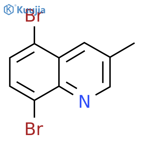 5,8-Dibromo-3-methylquinoline structure