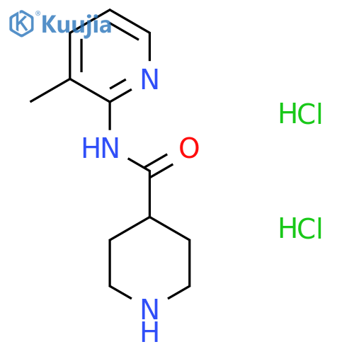 N-(3-methylpyridin-2-yl)piperidine-4-carboxamide dihydrochloride structure