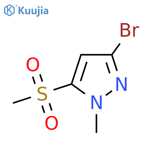 3-bromo-5-methanesulfonyl-1-methyl-1H-pyrazole structure