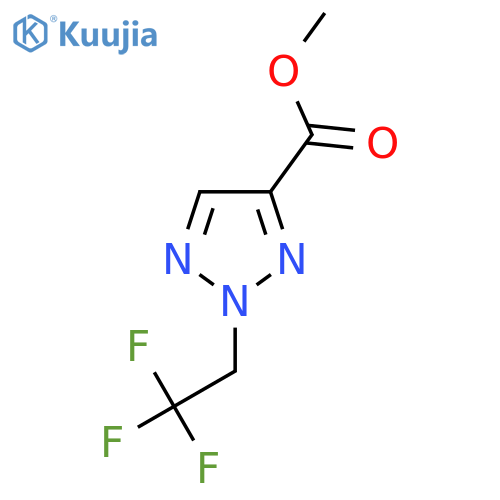 methyl 2-(2,2,2-trifluoroethyl)-2H-1,2,3-triazole-4-carboxylate structure