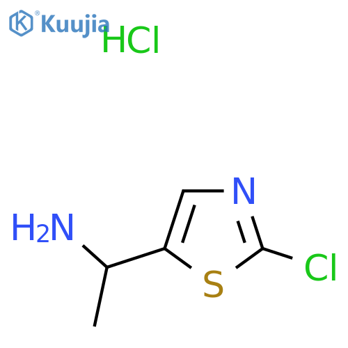 1-(2-Chloro-1,3-thiazol-5-yl)ethan-1-amine hydrochloride structure