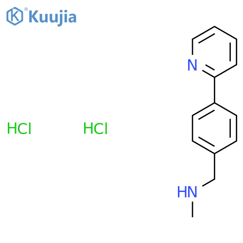 methyl({4-(pyridin-2-yl)phenylmethyl})amine dihydrochloride structure