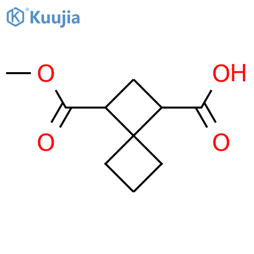 3-(Methoxycarbonyl)spiro[3.3]heptane-1-carboxylic acid structure