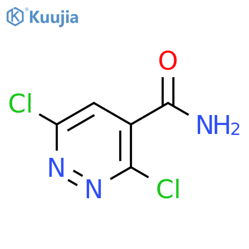 3,6-Dichloropyridazine-4-carboxamide structure