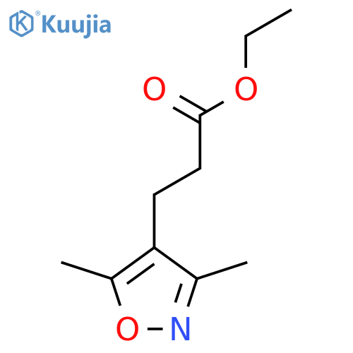 Ethyl 3-(3,5-dimethylisoxazol-4-yl)propanoate structure