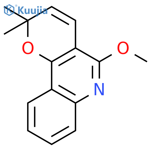 2H-Pyrano[3,2-c]quinoline, 5-methoxy-2,2-dimethyl- structure