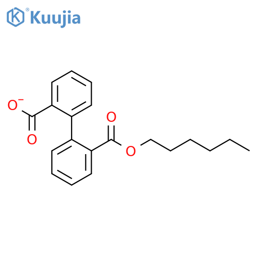 [1,1'-Biphenyl]-2,2'-dicarboxylic acid, monohexyl ester structure