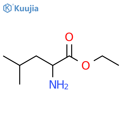 (S)-Ethyl 2-amino-4-methylpentanoate structure