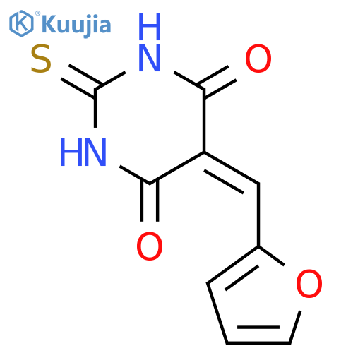 5-(furan-2-yl)methylidene-2-sulfanylidene-1,3-diazinane-4,6-dione structure